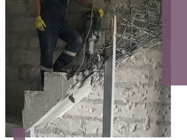 Демонтаж металлических и бетонных лестниц в Шарыпове
