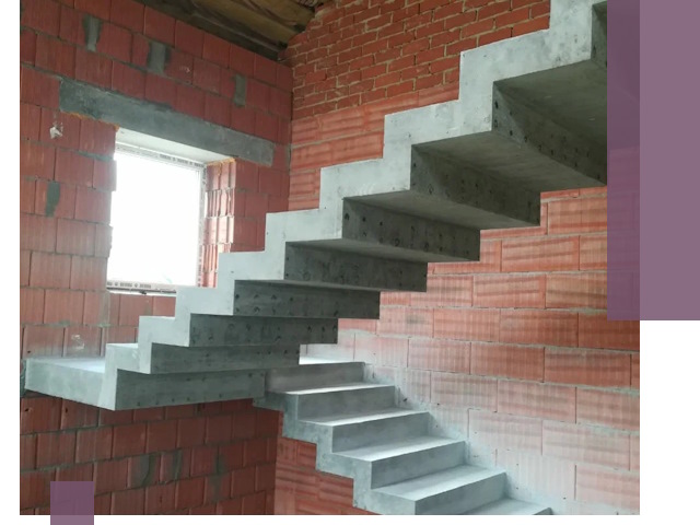 Бетонные лестницы под ключ в Шарыпове: монтаж, демонтаж, ремонт