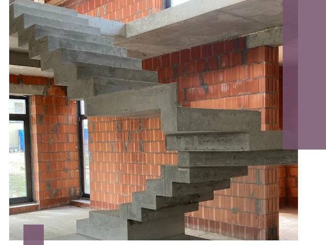 Изготовление бетонных лестниц под ключ в Шарыпове