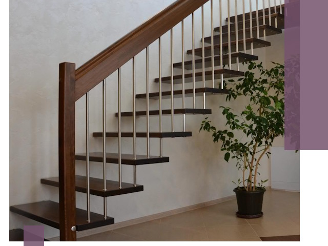 Лестницы на больцах под ключ в Шарыпове – изготовление и монтаж