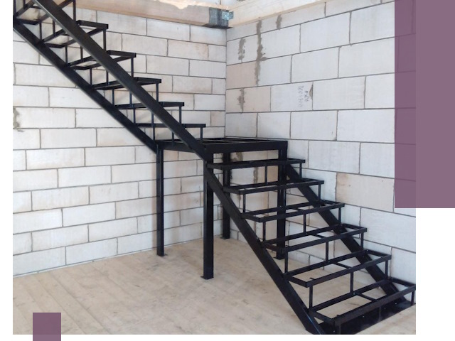 Лестницы на металлокаркасе под ключ в Шарыпове — изготовление и монтаж