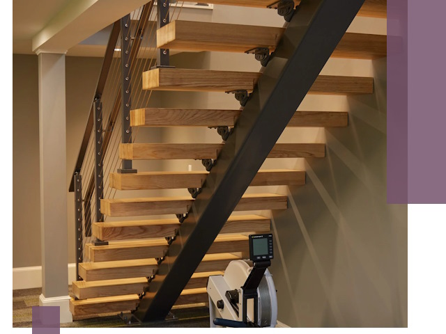 Лестницы на монокосоурах под ключ в Шарыпове - изготовление и монтаж