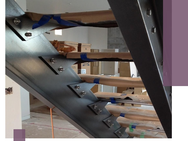 Усиление лестничных конструкций и усиление опор в Шарыпове