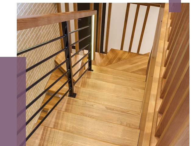 Лестницы из ясеня в Шарыпове под ключ от 9903 руб. 