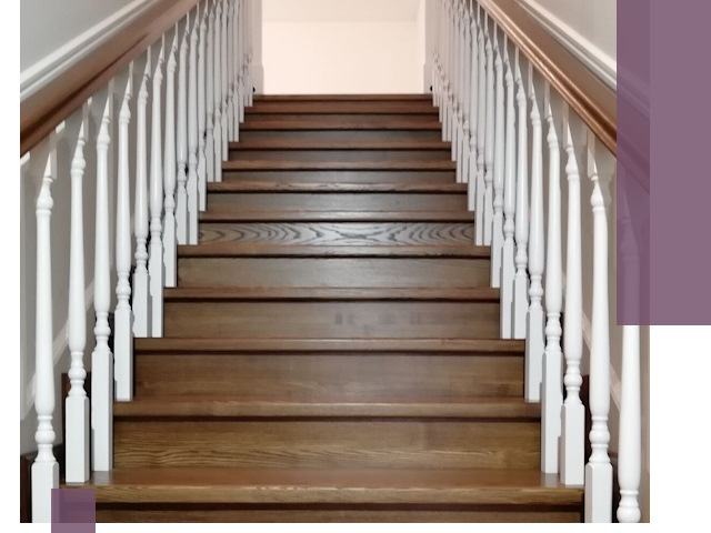 Лестницы из ясеня на заказ в Шарыпове — изготовление и монтаж