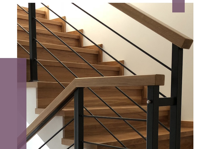 Обшивка металлической лестницы деревом в Шарыпове от 4295 руб. 