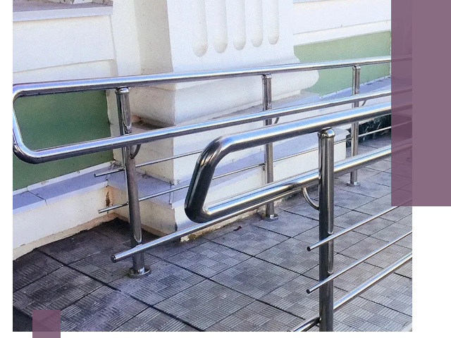 Ограждения пандусов из металла и нержавейки в Шарыпове