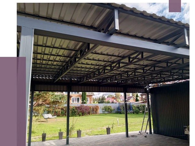 Монтаж навесов в Шарыпове от 7276 руб. — установка навеса | ПРОЛЁТ-Шрп