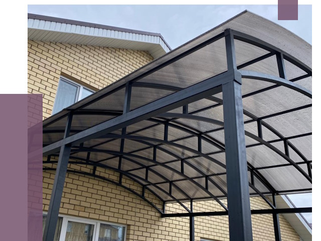 Монтаж козырьков в Шарыпове от 11368 руб. | ПРОЛЁТ-Шрп