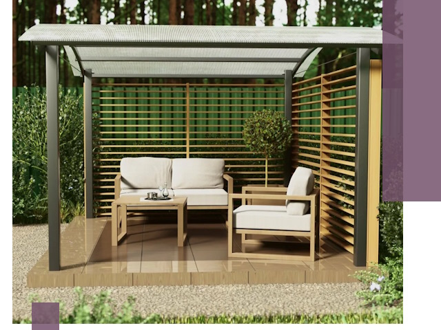 Навесы для дачи в Шарыпове: изготовление, монтаж и демонтаж