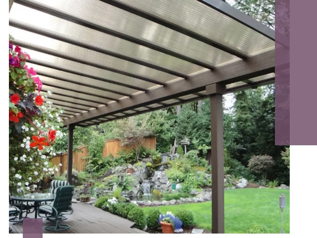 Навесы из поликарбоната под ключ в Шарыпове быстро и надёжно