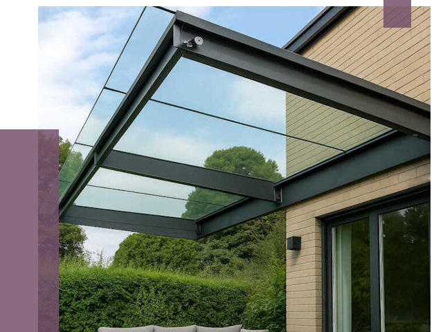 Стеклянные навесы и козырьки в Шарыпове от 12126 руб.