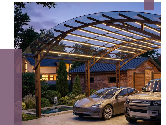 Металлические навесы в Шарыпове от 12530 руб. под ключ — ПРОЛЁТ-Шрп