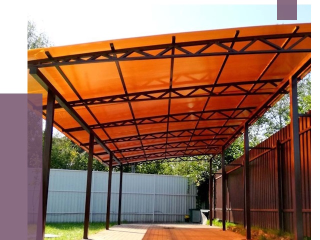 Односкатные навесы под ключ в Шарыпове от 12985 руб. 