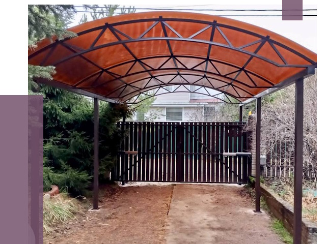 Арочные навесы в Шарыпове от 12581 руб. — изготовление и монтаж | ПРОЛЁТ-Шрп