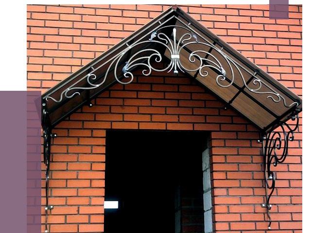 Металлические козырьки в Шарыпове от 10560 руб. 