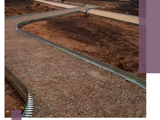 Металлические бордюры под ключ в Шарыпове — изготовление и монтаж