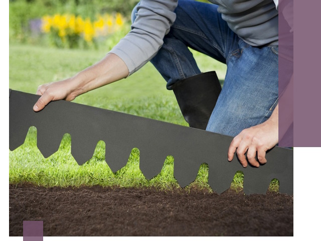 Металлические бордюры для газона в Шарыпове — изготовление и монтаж