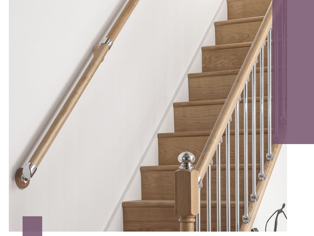 Пристенные поручни из стали и нержавейки под монтаж в Шарыпове